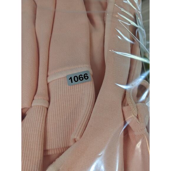 All in Motion Fleece Jacket Small Peach Hoodie Full Zip Long Sleeve Sweatshirt - Picture 10 of 11